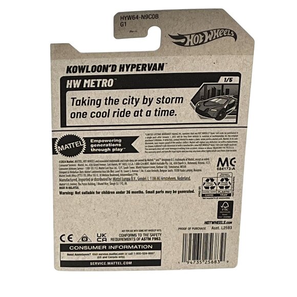 Hot Wheels Kowloon’d Hypervan HW Metro 2024 Collector Car 6/250 1/64 NOC - Picture 2 of 6